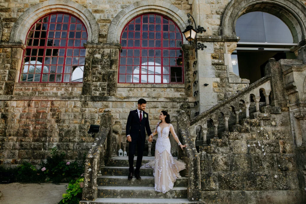 Forte da Cruz wedding exterior portrait session couple